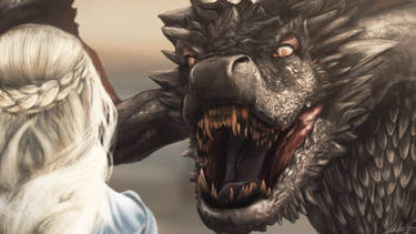 Drogon and Daenerys