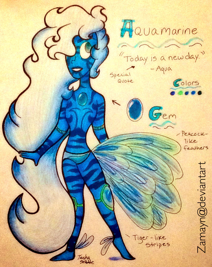 SU OC - Aquamarine by Zamayn on DeviantArt