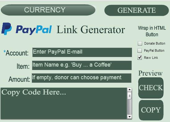 Paypal generator. Paypal generator