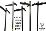 Cutout Crossroads Signs Pack