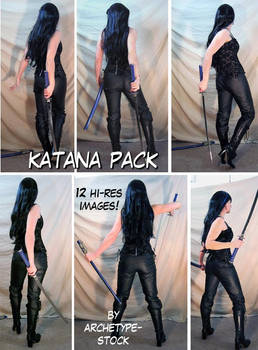 Comic Book Heroine Katana Pack