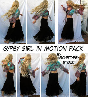 Gypsy Girl in Motion Stock Pak