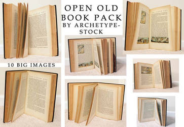 Open Old Book Pack