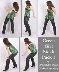 Green Girl Stock Pack 1