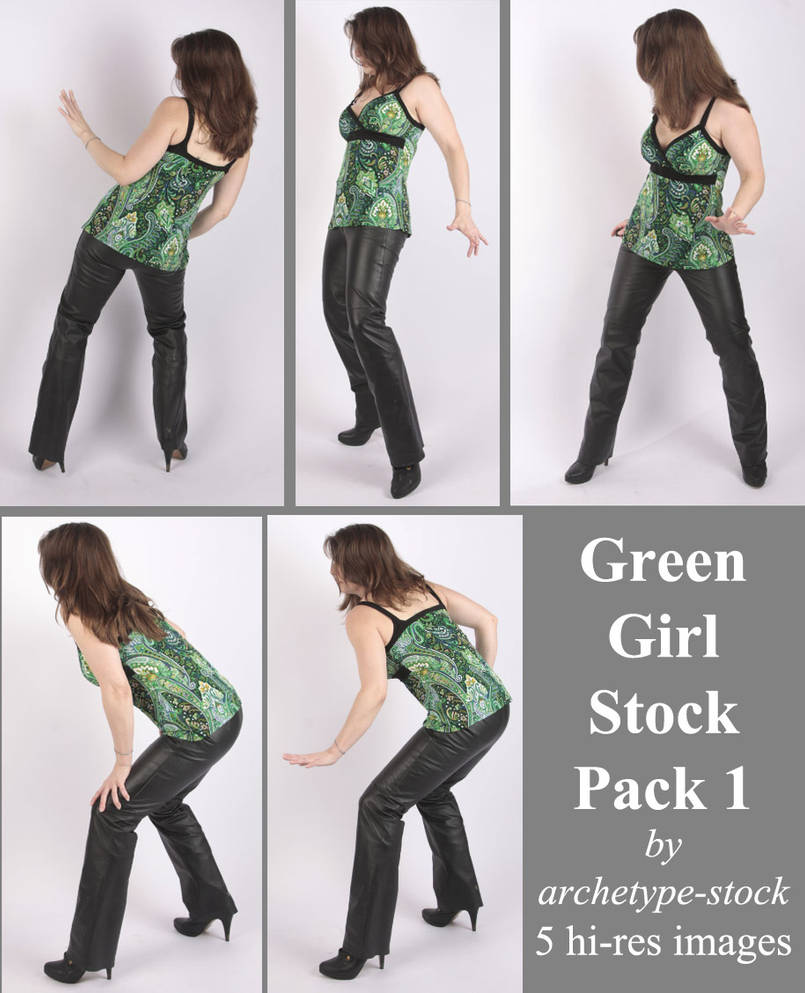 Green Girl Stock Pack 1