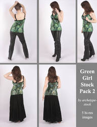 Green Girl Stock Pack 2