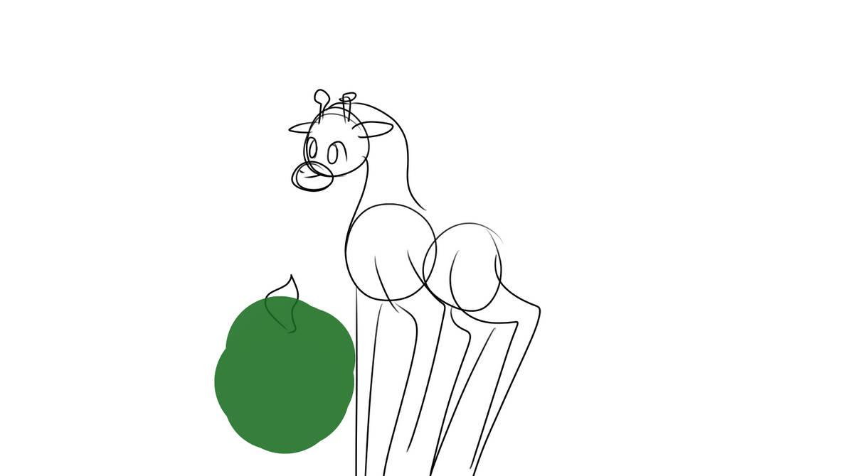Giraffe Eating A Leaf Aka My First Gif D By Foxi0000 On Deviantart
