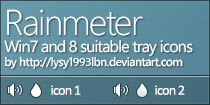 Rainmeter tray icons