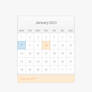 Calendar PSD