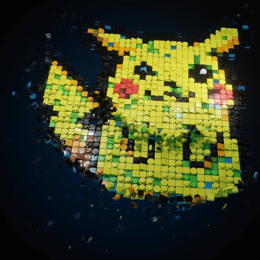 Pikachu - rendered in Eevee!