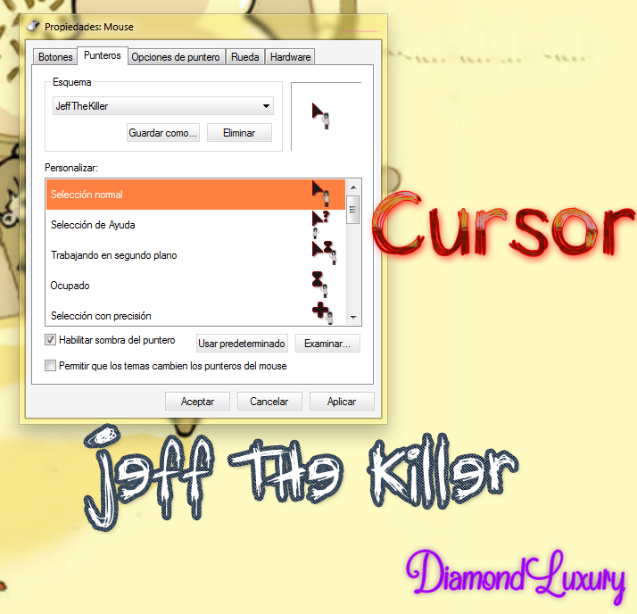 Cursor -puntero- [Jeff The Killer]