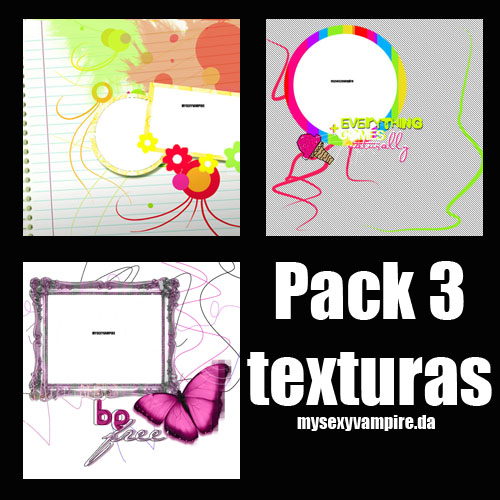 Pack 3 texturas