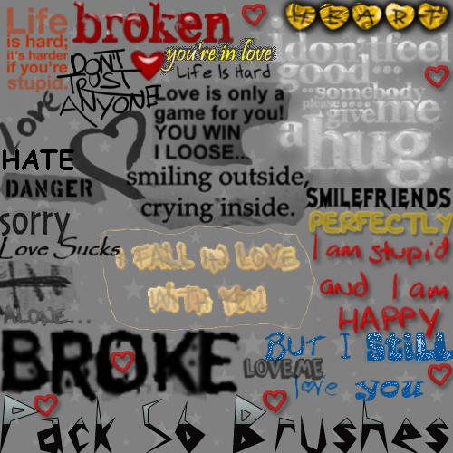 Pack Text Brushes and Others by TATURAFA-26 on DeviantArt