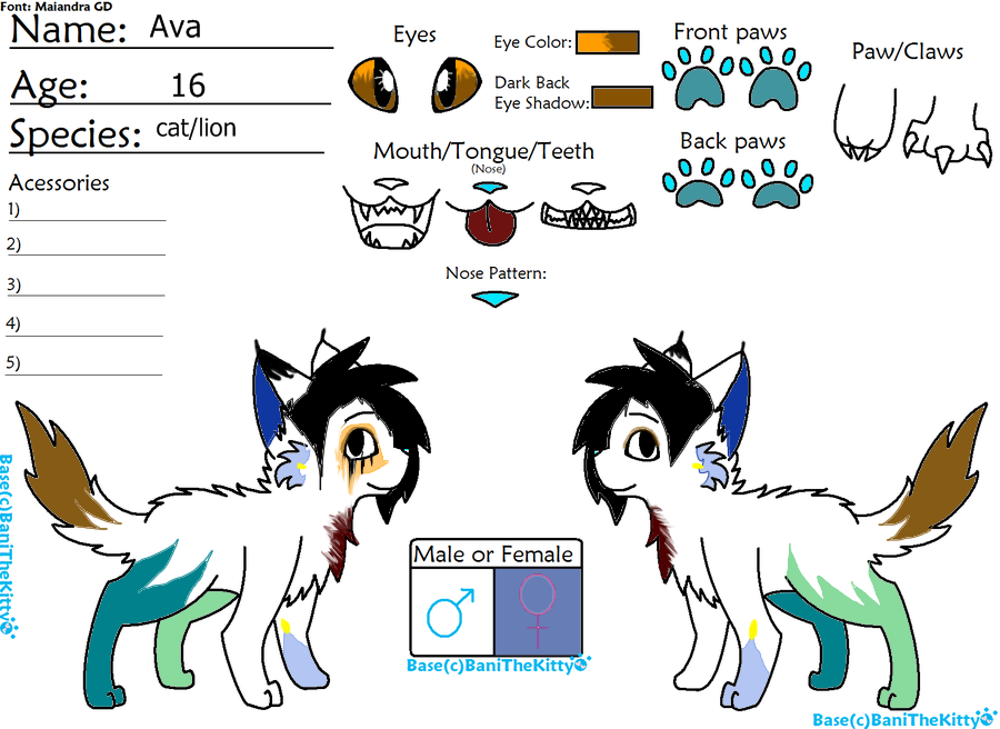 Ava ref sheet by AvaAndCrew on DeviantArt