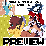 Pixel Commission Menu: OPEN