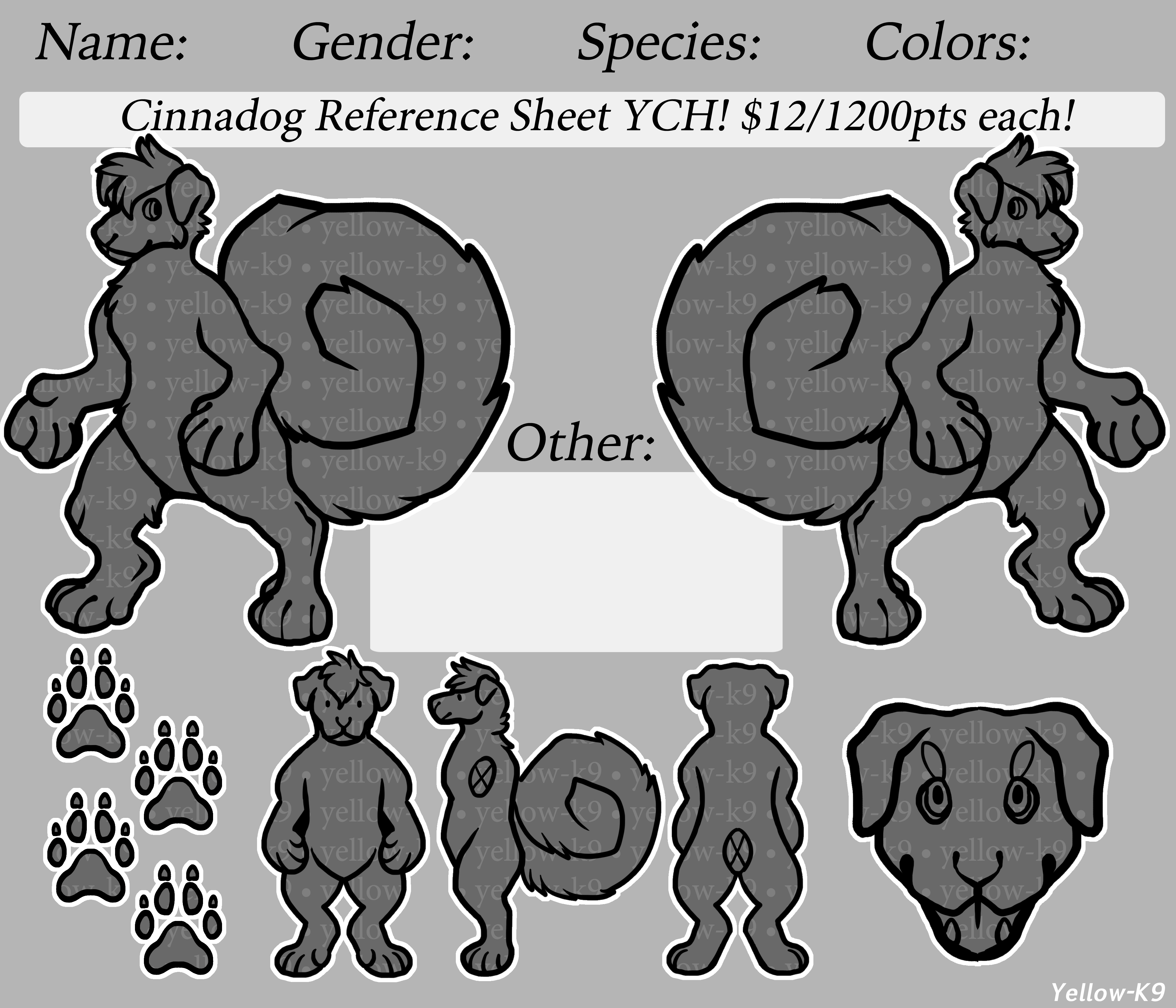 Cinnadog Refsheet YCH! OPEN by YellowK9 on DeviantArt