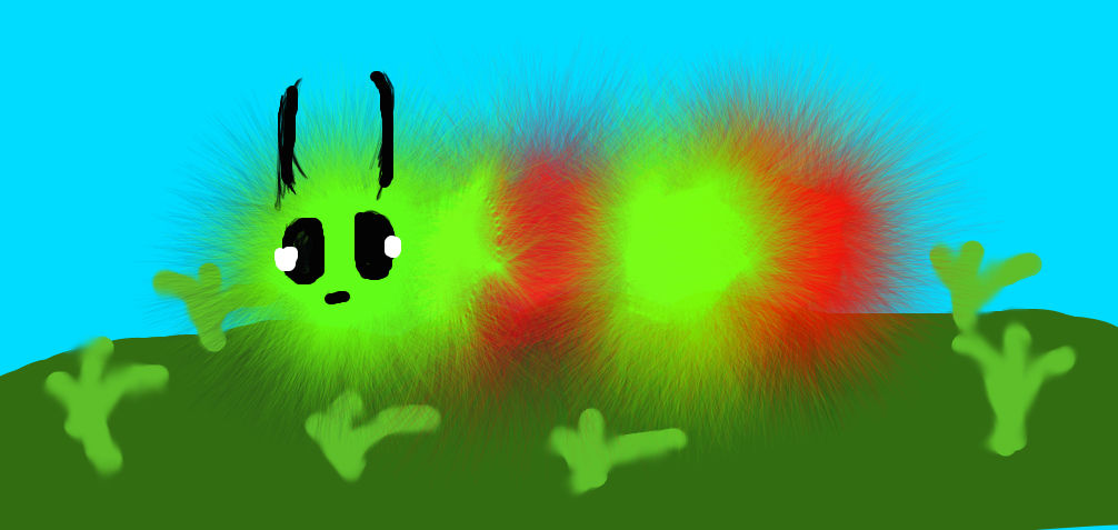 Fuzzy Caterpillar by TheUltimateGirlGamer on DeviantArt