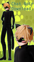 {MMD} - CHAT NOIR - Download!