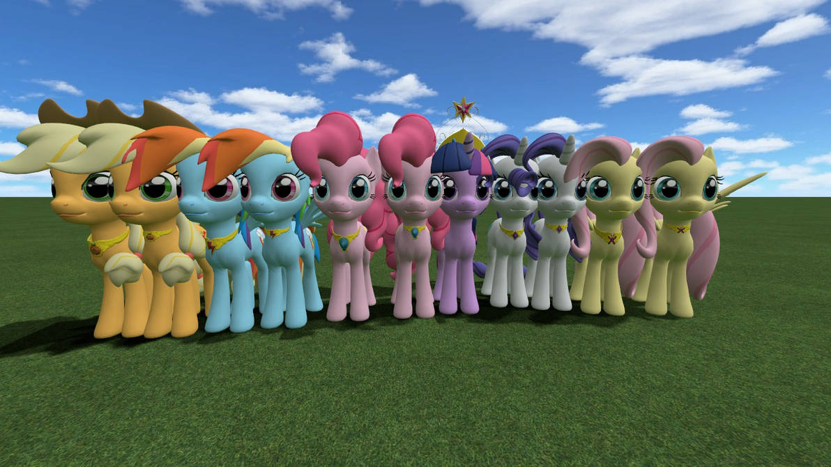 Elements of Harmony for V3 Ponies by BlackArmsGeneral on DeviantArt