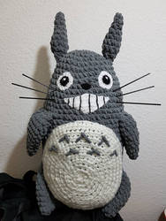 Totoro big plushie crochet pattern Haekelanleitung