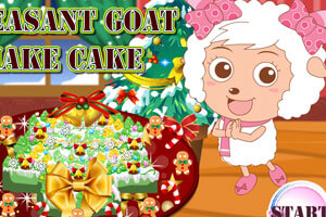 Pleasant-goat-make-cake