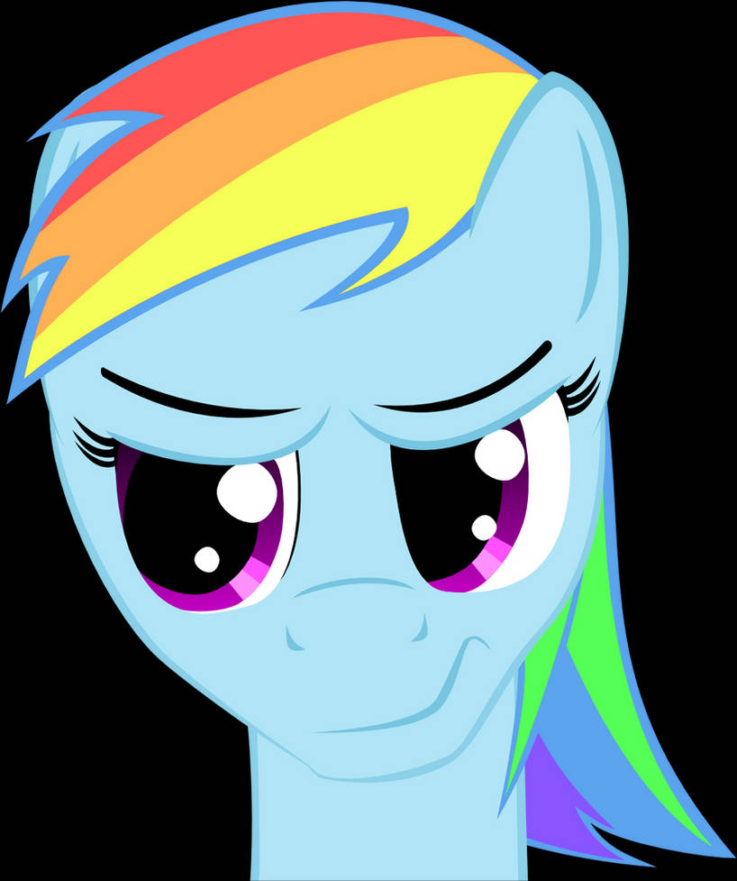 Rainbow Dash Serious Vector by caffeinejunkie on DeviantArt
