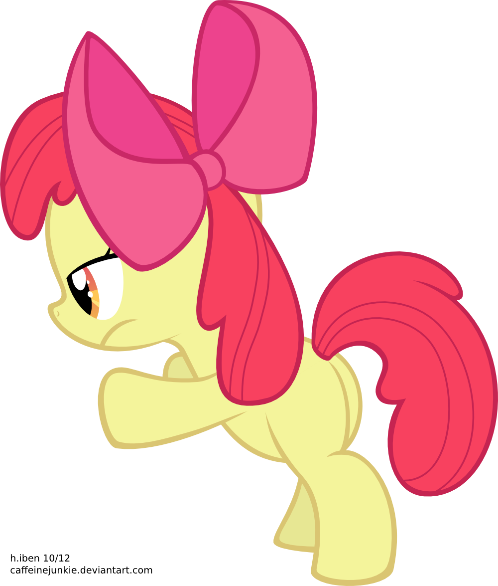 Mlp Vector Chasing Apple Bloom is Spying on You (Vector) by caffeinejunkie on DeviantArt