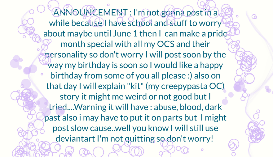An announcement again :) by StArligght26 on DeviantArt