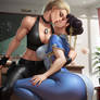 MP4 Audio - Sonya Blade kiss Chun-Li while she shakes her big booty