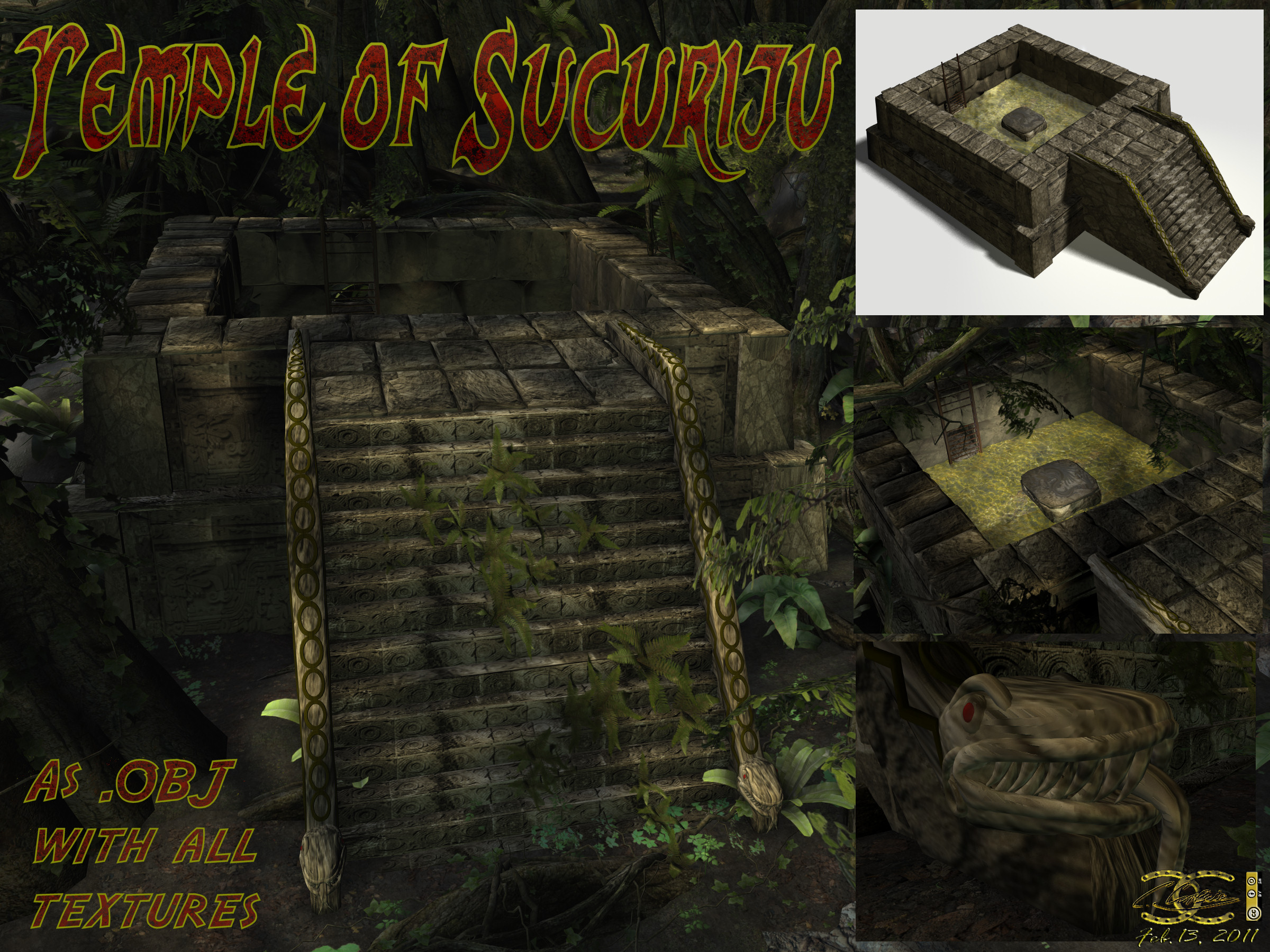 Temple of Sucuriju (.OBJ-file)