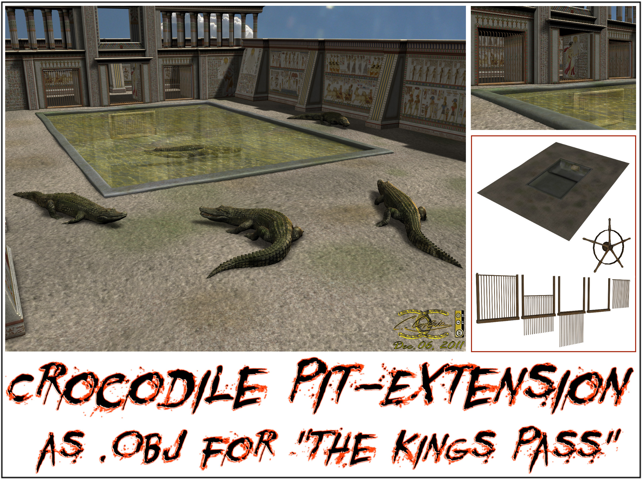 Crocodile Pit-Extension as OBJ for The Kings Pass