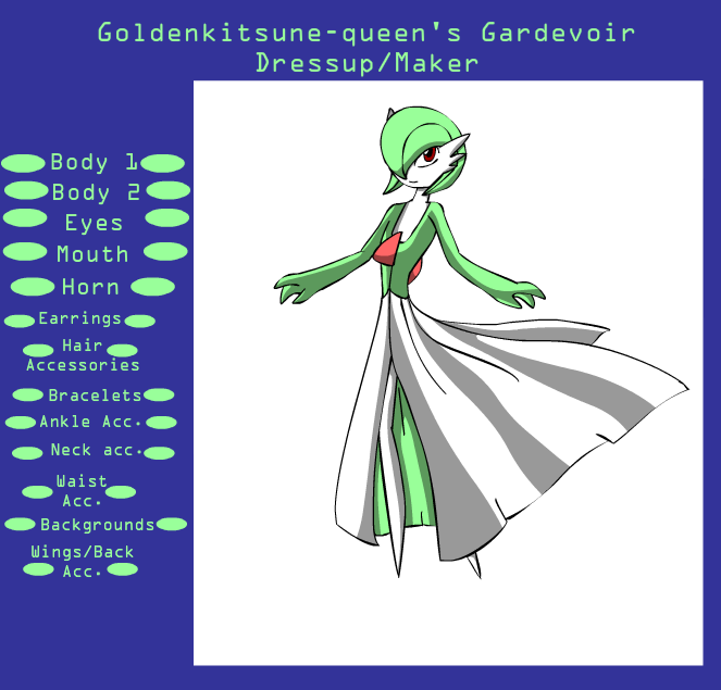 Pokemon Gardevoir Dressup V 1 By Creators Paradise On Deviantart