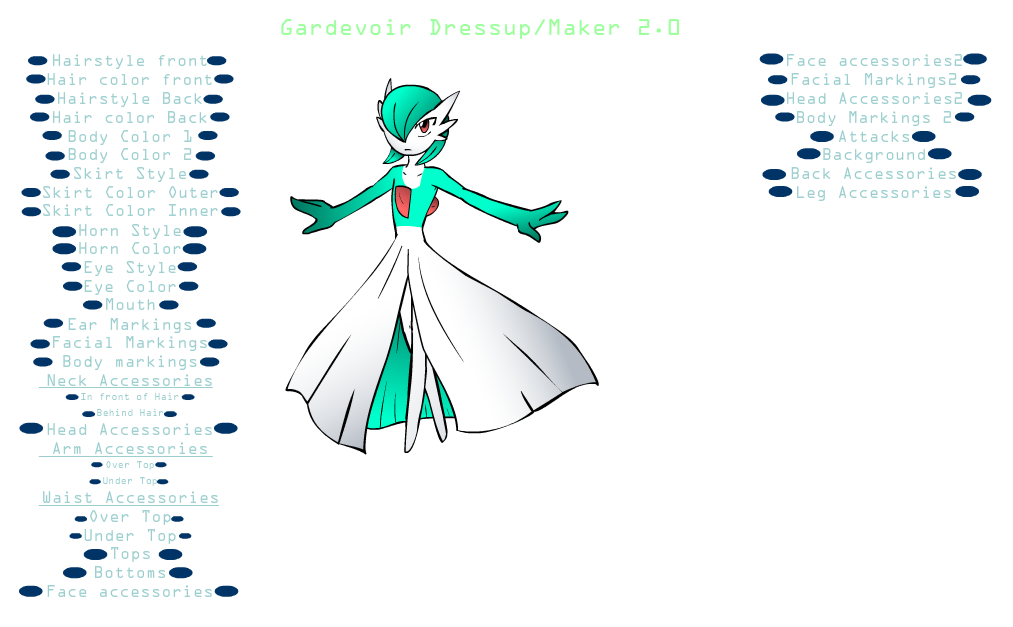 Gardevoir character sheet by Cataclyptic on DeviantArt