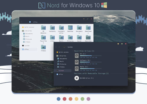 Nord Windows 10 Theme