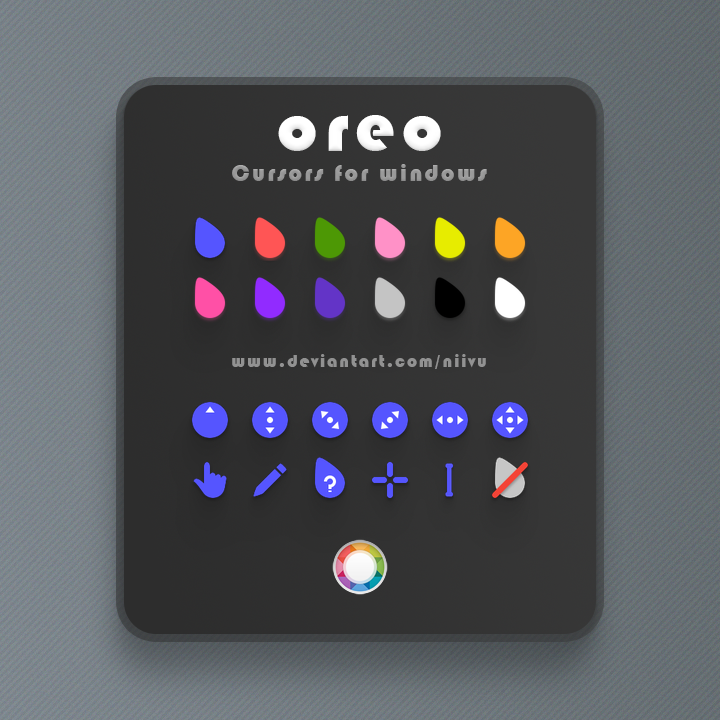 Oreo Cursors by niivu on DeviantArt