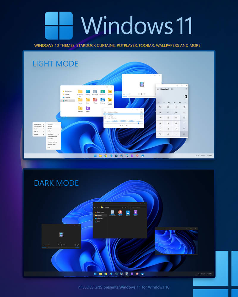 Windows 11 For Windows 10 By Niivu On Deviantart