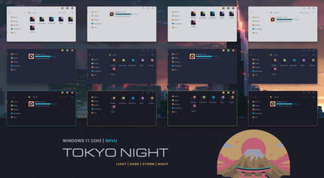 Tokyo Night for Windows 11 22H2