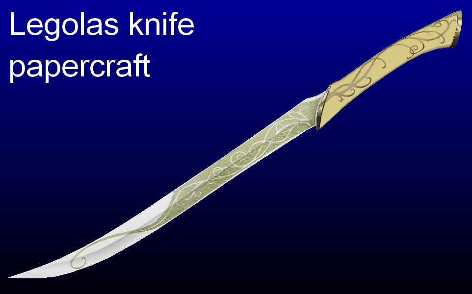 Legolas knife - template