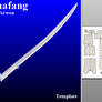 Hadhafang the sword of Arwen - template