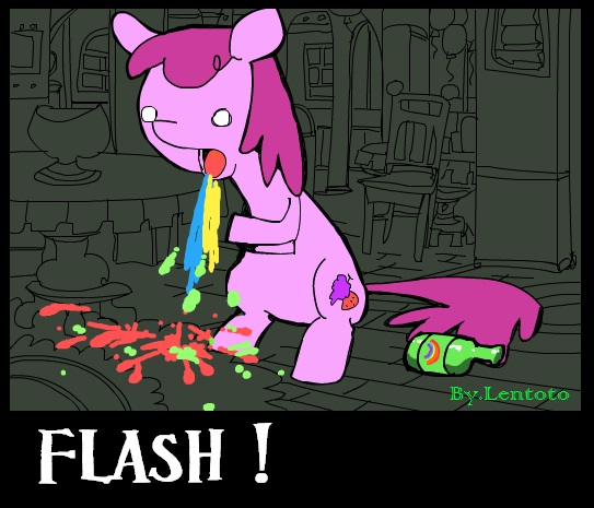 Flash - Berry Punch vomiting