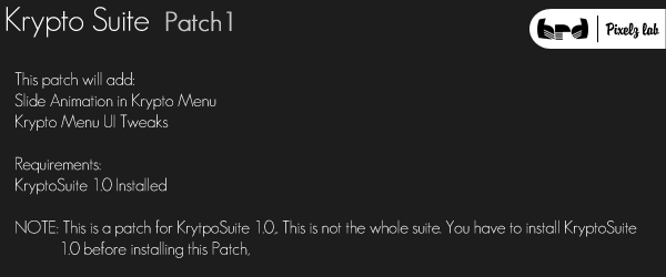 KryptoSuite Patch1 1.0   Patch 1