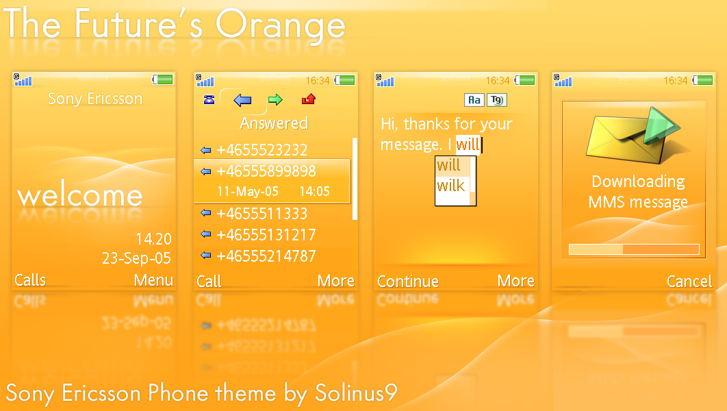 The Future's Orange SE Theme