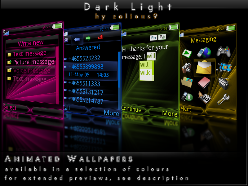 Dark Light Phone Theme