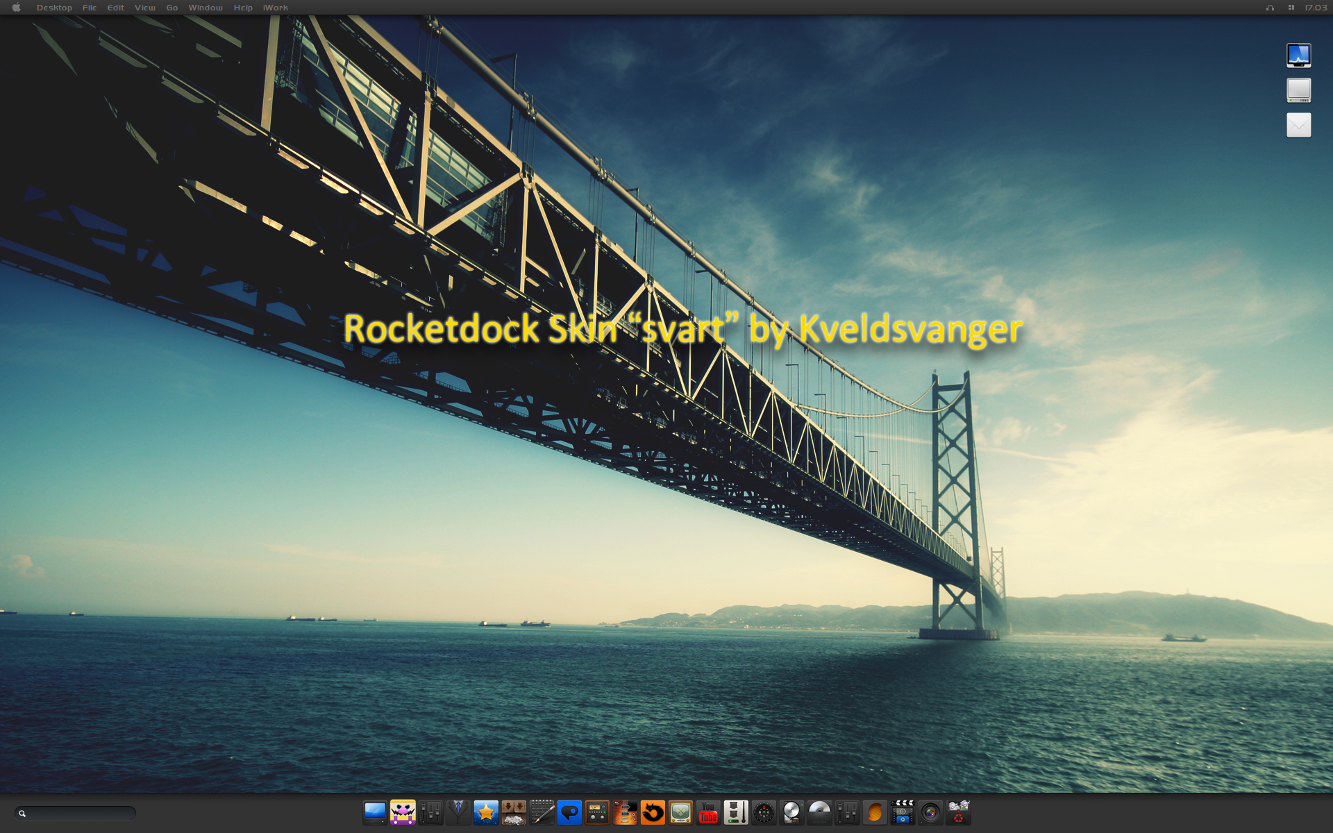 Rocketdock Skin ' svart'