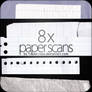 8x paper scans