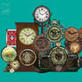 Steampunk clocks and others