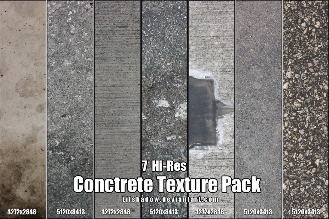 Hi-Res Concrete Texture Pack by Lilshadow