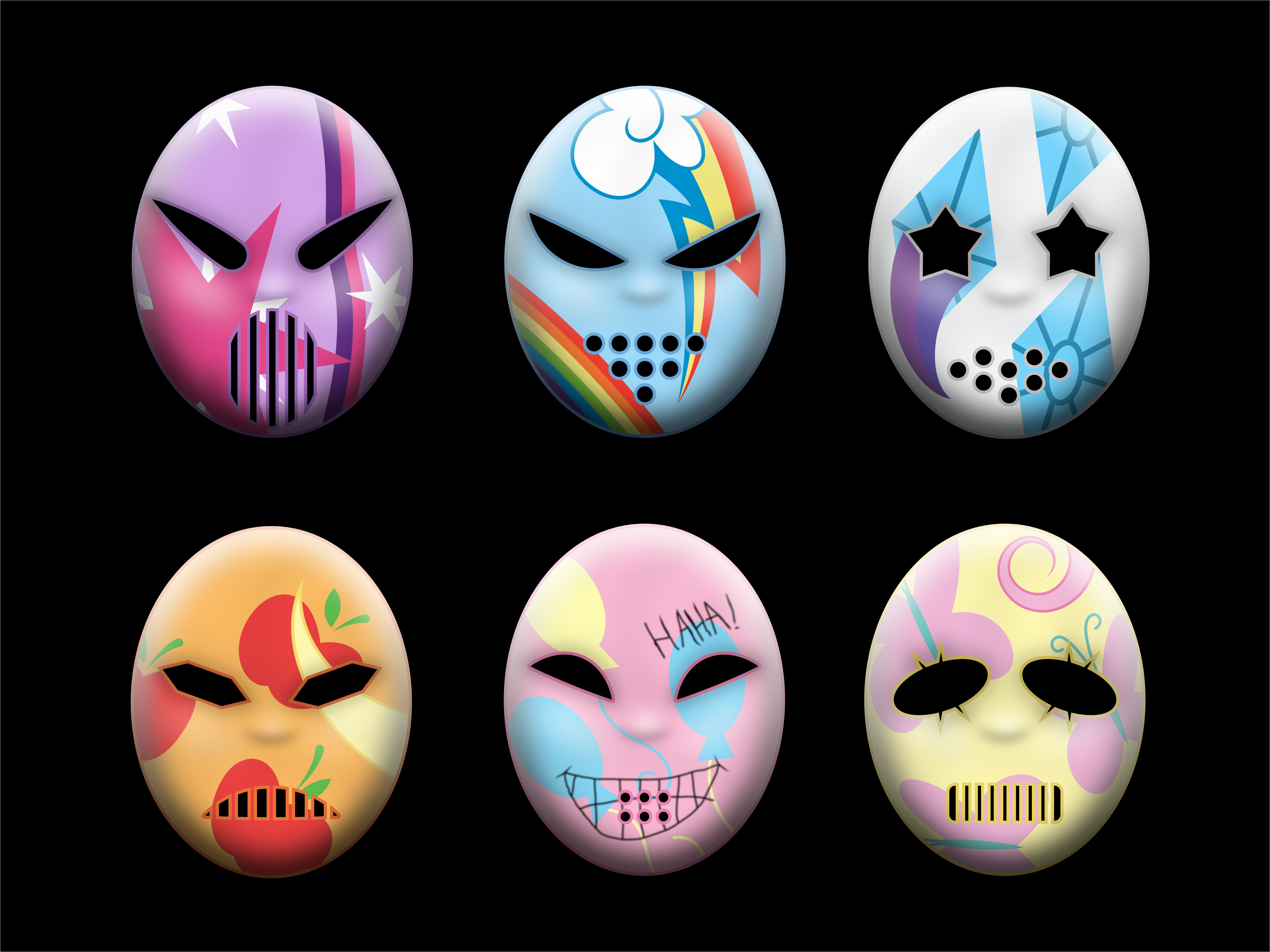 Main Six Hockey Masks by KiOWA213 on DeviantArt