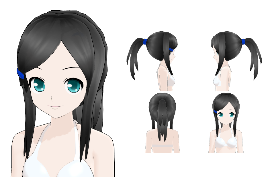 MMD - Ponytail Hair