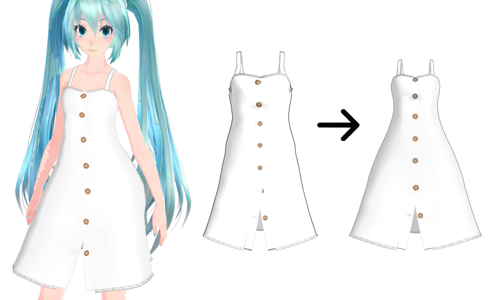 mmd dress base mmd dress base